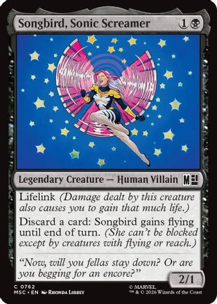 Songbird, Sonic Screamer (MSC-762) [Commander: Marvel Super Heroes] Foil