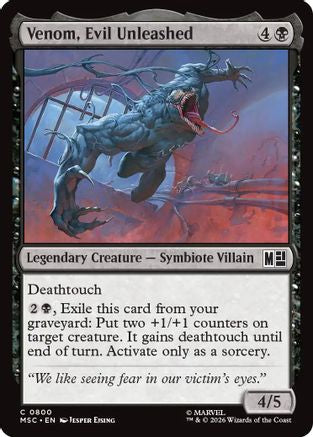 Venom, Evil Unleashed (MSC-800) [Commander: Marvel Super Heroes]