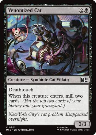 Venomized Cat (MSC-801) [Commander: Marvel Super Heroes] Foil