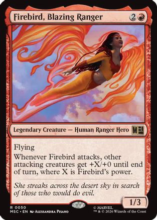 Firebird, Blazing Ranger (MSC-050) [Commander: Marvel Super Heroes]