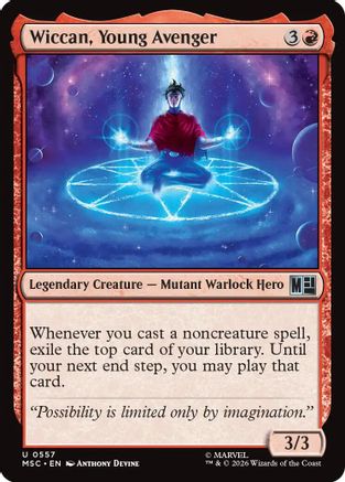 Wiccan, Young Avenger (MSC-557) [Commander: Marvel Super Heroes] Foil