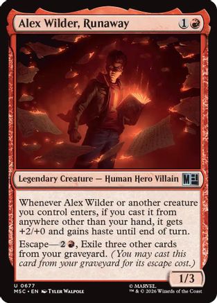 Alex Wilder, Runaway (MSC-677) [Commander: Marvel Super Heroes] Foil