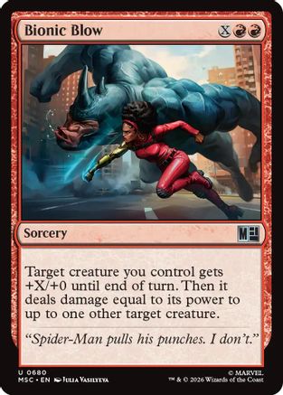 Bionic Blow (MSC-680) [Commander: Marvel Super Heroes]