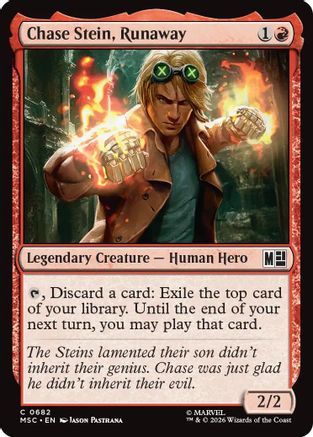 Chase Stein, Runaway (MSC-682) [Commander: Marvel Super Heroes] Foil