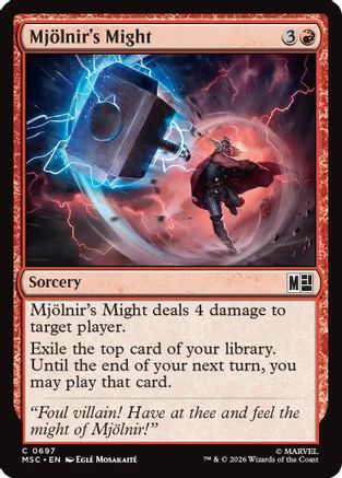 Mjolnir's Might (MSC-697) [Commander: Marvel Super Heroes]