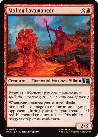 Molten Lavamancer (MSC-699) [Commander: Marvel Super Heroes]