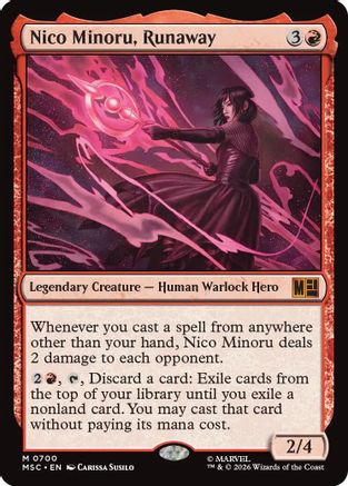 Nico Minoru, Runaway (MSC-700) [Commander: Marvel Super Heroes]