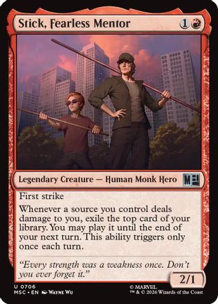 Stick, Fearless Mentor (MSC-706) [Commander: Marvel Super Heroes]