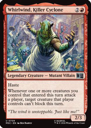 Whirlwind, Killer Cyclone (MSC-709) [Commander: Marvel Super Heroes]