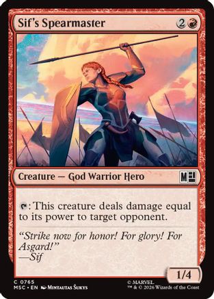 Sif's Spearmaster (MSC-765) [Commander: Marvel Super Heroes]