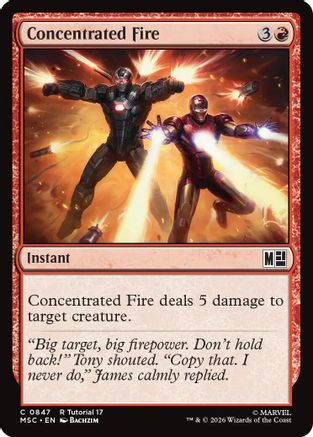 Concentrated Fire (0847) (MSC-847) [Commander: Marvel Super Heroes]