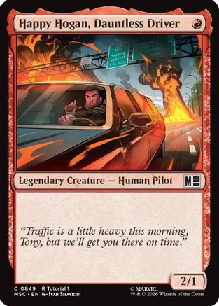 Happy Hogan, Dauntless Driver (MSC-849) [Commander: Marvel Super Heroes]