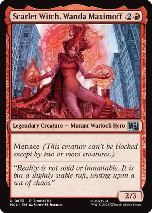 Scarlet Witch, Wanda Maximoff (MSC-855) [Commander: Marvel Super Heroes]
