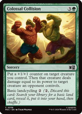 Colossal Collision (MSC-558) [Commander: Marvel Super Heroes]