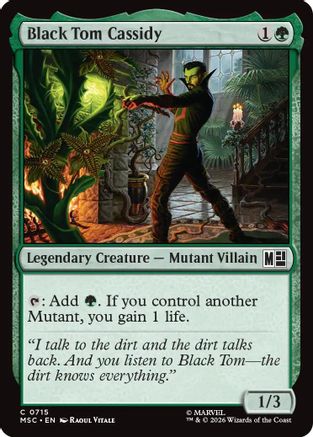 Black Tom Cassidy (MSC-715) [Commander: Marvel Super Heroes] Foil