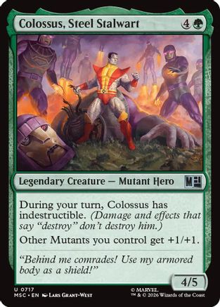 Colossus, Steel Stalwart (MSC-717) [Commander: Marvel Super Heroes]