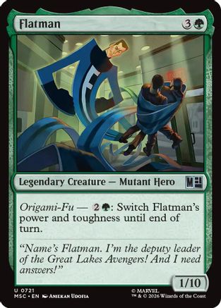 Flatman (MSC-721) [Commander: Marvel Super Heroes]