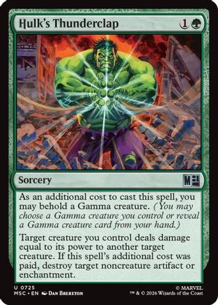 Hulk's Thunderclap (MSC-725) [Commander: Marvel Super Heroes] Foil
