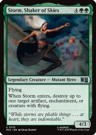 Storm, Shaker of Skies (MSC-733) [Commander: Marvel Super Heroes] Foil