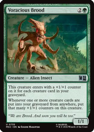 Voracious Brood (MSC-735) [Commander: Marvel Super Heroes] Foil