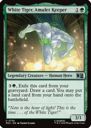 White Tiger, Amulet Keeper (MSC-736) [Commander: Marvel Super Heroes]