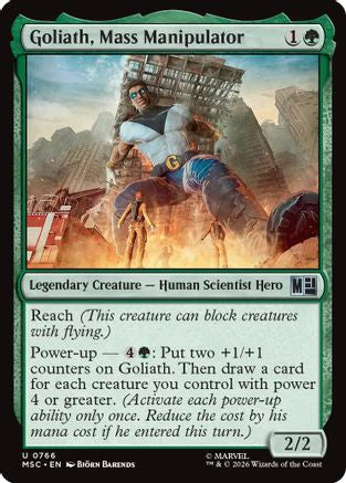 Goliath, Mass Manipulator (MSC-766) [Commander: Marvel Super Heroes] Foil