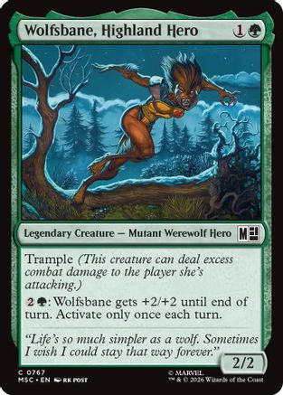 Wolfsbane, Highland Hero (MSC-767) [Commander: Marvel Super Heroes] Foil