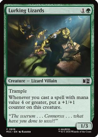 Lurking Lizards (MSC-816) [Commander: Marvel Super Heroes] Foil
