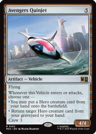 Avengers Quinjet (MSC-102) [Commander: Marvel Super Heroes]