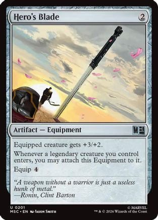 Hero's Blade (MSC-201) [Commander: Marvel Super Heroes]