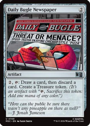 Daily Bugle Newspaper (MSC-749) [Commander: Marvel Super Heroes] Foil