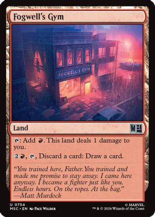 Fogwell's Gym (MSC-754) [Commander: Marvel Super Heroes]