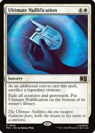 Ultimate Nullification (MSC-026) [Commander: Marvel Super Heroes]