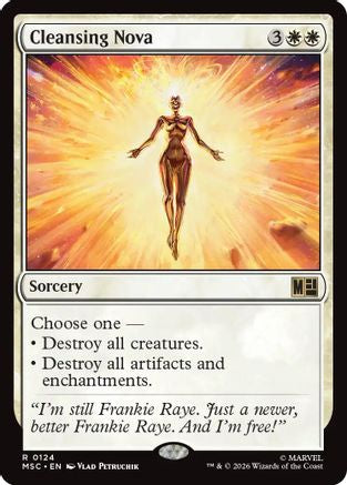 Cleansing Nova (Surge Foil) (MSC-124) [Commander: Marvel Super Heroes] Foil