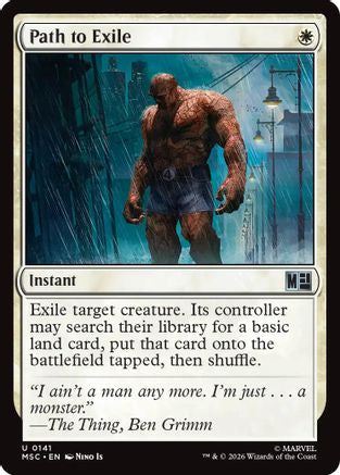 Path to Exile (Surge Foil) (MSC-141) [Commander: Marvel Super Heroes] Foil