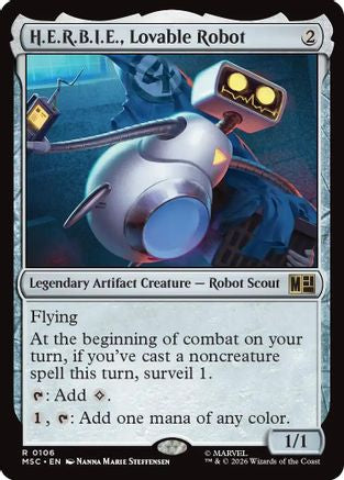 H.E.R.B.I.E., Lovable Robot (MSC-106) [Commander: Marvel Super Heroes]