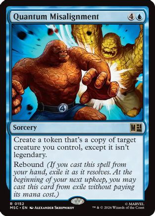 Quantum Misalignment (Surge Foil) (MSC-152) [Commander: Marvel Super Heroes] Foil