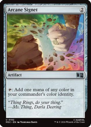Arcane Signet (0192) (MSC-192) [Commander: Marvel Super Heroes]