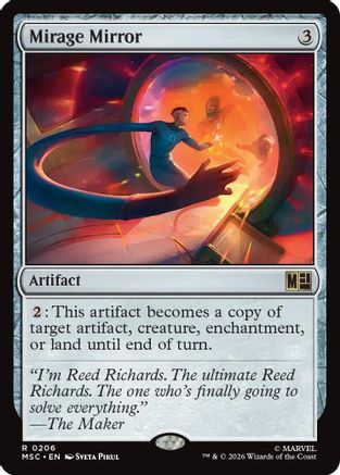 Mirage Mirror (Surge Foil) (MSC-206) [Commander: Marvel Super Heroes] Foil
