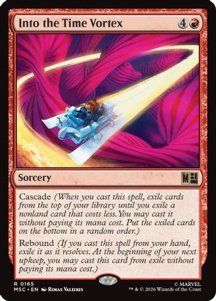 Into the Time Vortex (Surge Foil) (MSC-165) [Commander: Marvel Super Heroes] Foil