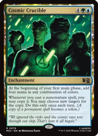 Cosmic Crucible (Surge Foil) (MSC-079) [Commander: Marvel Super Heroes] Foil