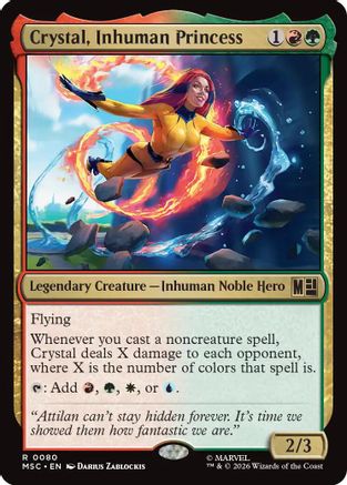 Crystal, Inhuman Princess (MSC-080) [Commander: Marvel Super Heroes]