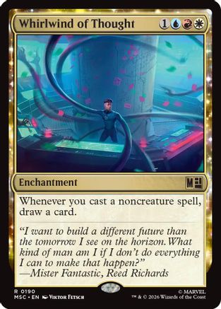 Whirlwind of Thought (Surge Foil) (MSC-190) [Commander: Marvel Super Heroes] Foil