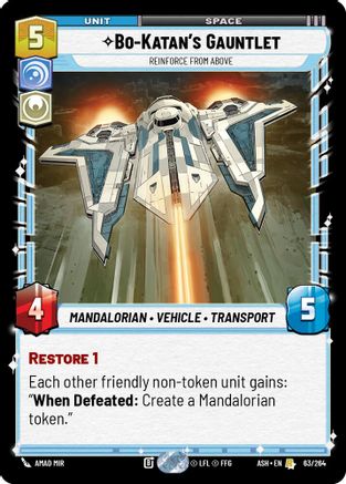 Bo-Katan's Gauntlet - Reinforce from Above (63/264) [Ashes of the Empire]
