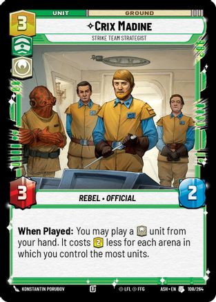 Crix Madine - Strike Team Strategist (108/264) [Ashes of the Empire]