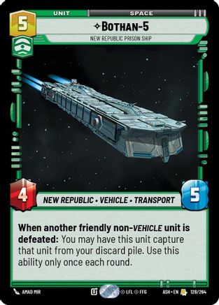 Bothan-5 - New Republic Prison Ship (128/264) [Ashes of the Empire]