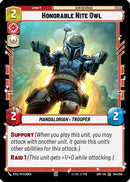 Honorable Nite Owl (154/264) [Ashes of the Empire]
