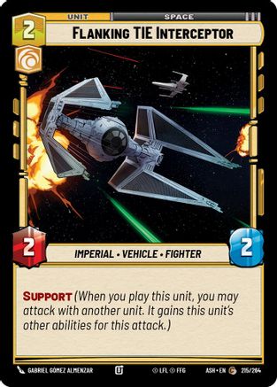 Flanking TIE Interceptor (215/264) [Ashes of the Empire]