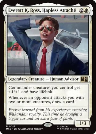 Everett K. Ross, Hapless Attache (Surge Foil) (MSC-013) [Commander: Marvel Super Heroes] Foil