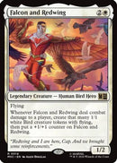 Falcon and Redwing (Surge Foil) (MSC-014) [Commander: Marvel Super Heroes] Foil